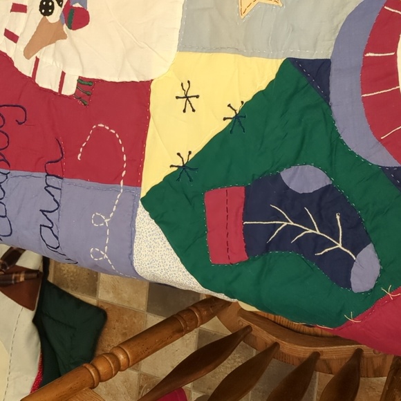 NWOT Beautiful Vintage Snowman Quilt. - Picture 3 of 7